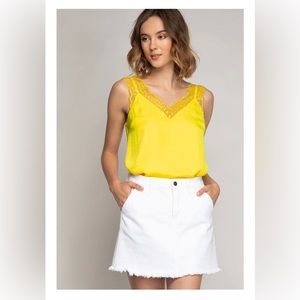Yellow Laced Cami